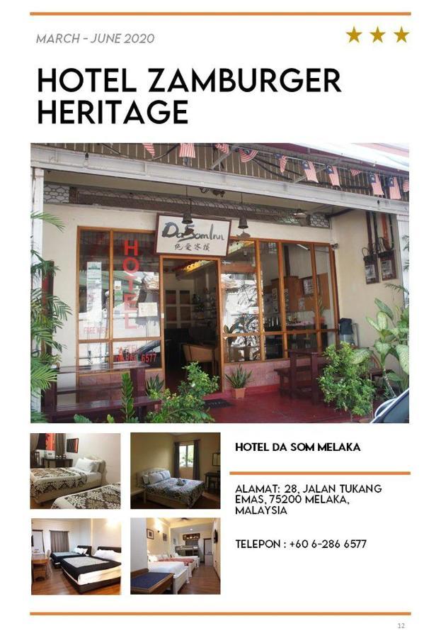 Hotel Zamburger Heritage Melaka Exterior foto